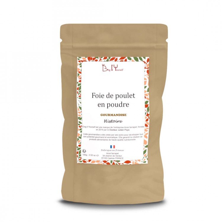 Foie de poulet en poudre 100g Foie de poulet en poudre 100g